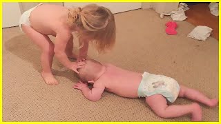 Funniest Baby And Sibling Trouble - Hilarious Baby