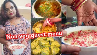 Non veg guest menu ରେ କ'ଣ କ'ଣ ବନେଇଛି.ଆସିବେ special Guest.Odia Vlog.