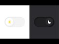 Animated Toggle Button Dark Mode using HTML & CSS
