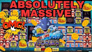 OMG ! ABSOLUTELY MASSIVE JACKPOT CRAZY COMEBACK ON HUFF N MORE PUFF POWER 4 🤑