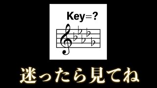 ＜知り得!!＞例えば楽譜見て『♭が５個は何のキー？』が１発で解ける裏技（調号.キー判別）