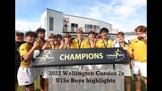 2022 Wellington Condor 7s 15s tournament