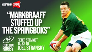 Rugby: Fearless Joel Stransky on what went wrong with the Springboks after '95! @frontrowrugby