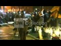 FERGUSON PROTESTS-POLICE CAR VANDALIZED