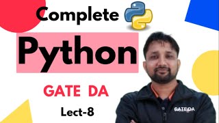 for loop | Lecture 8 | Python Complete Course | GATE DA | Puneet Kansal