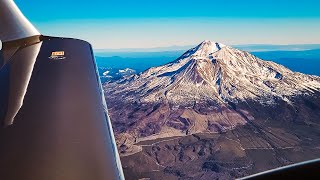 Diamond DA42 600nm Cross Country from Seattle to the San Francisco Bay Area