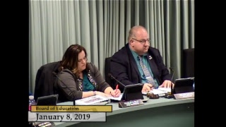 Enfield, CT - Board of Education - January 8, 2019