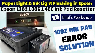 How to Reset Epson L386 Ink Pad Error | 100% Free Download Epson Adjustment Program