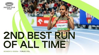 Tsegay almost breaks 1500m world record in Toruń | World Indoor Tour 2025