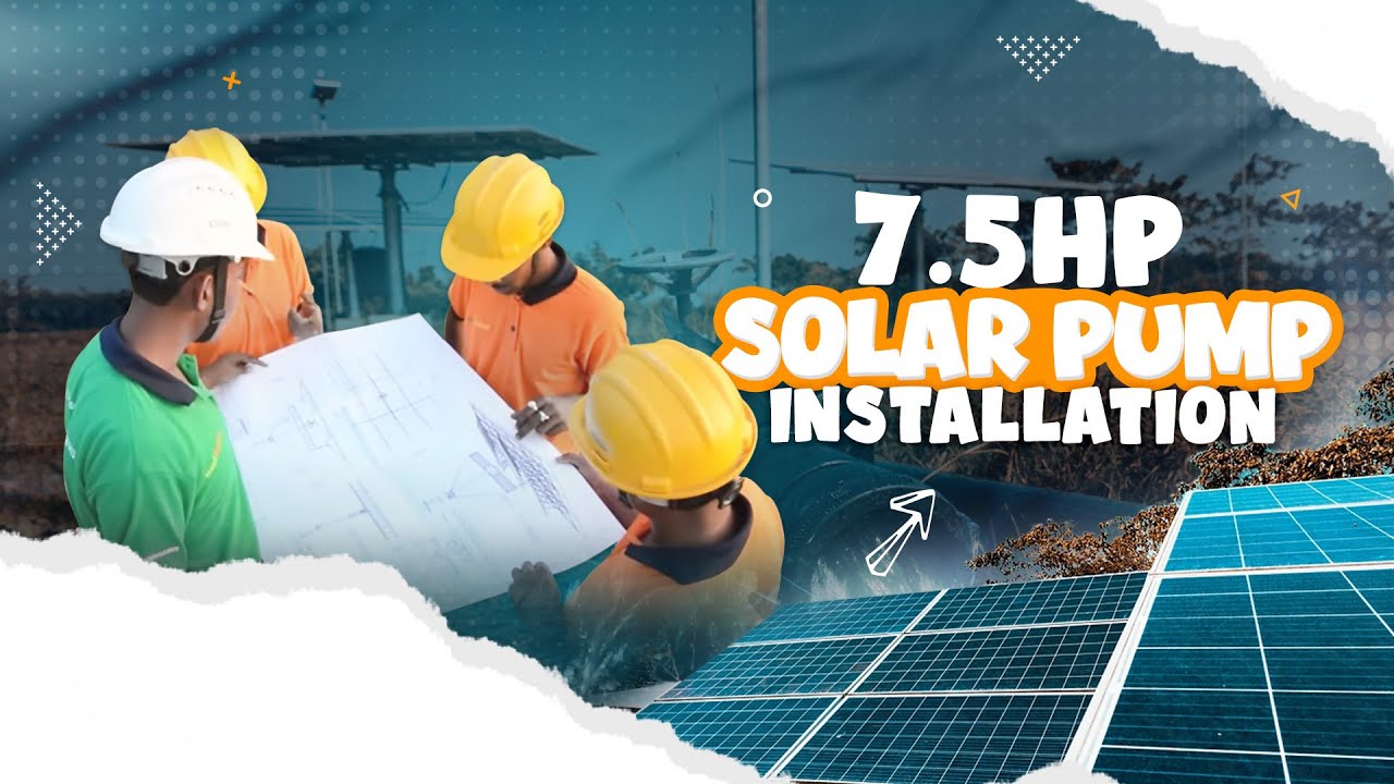 Solar Pump Installation Irrigation Agriculture Solar Energy Youtube
