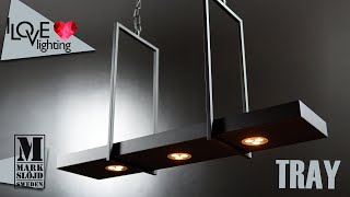 Tray Markslojd 105780 - Lampa wisząca czarna, styl industrialny, loftowy. Lampa LED półka SCANDI 💎👑