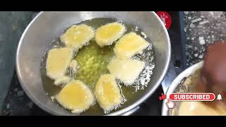 Aratikaya Bajji | వేడివేడిగా అరటికాయ బజ్జి |Raw Banana Bajji |Crispy \u0026 Tasty Snack #trending #nature