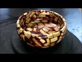 woodturning the plywood scrap resin bowl