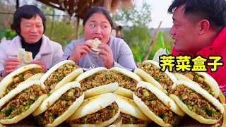 胖妹田间一日游，挖5斤荠菜乐悠悠，包荠菜盒子，一口下去直流油【陈说美食】