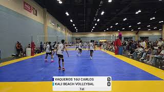 Vaqueros 16u Carlos vs Kali Beach 15u