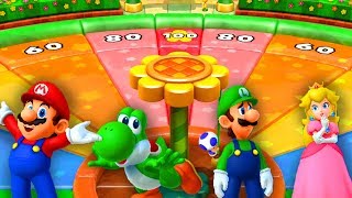 Mario Party 10 - Minigames - Mario vs Yoshi vs Luigi vs Peach