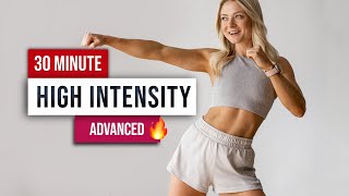 30 MIN KILLER HIIT WORKOUT - Full Body Advanced Home Workout - No Equipment, No Repeats
