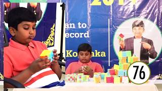 LIMCA BOOK OF RECORDS 2019 || OFFICIAL ATTEMPT FOR MOST RUBIK'S CUBE SOLVED IN ONE HOUR || GOOMAD ||