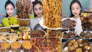 Mukbang Challenge:Eat spicy 🔥🥵 noodles 🍜 fried 🍤 tendon noodles rachang #mukbang  #noodles #yummy