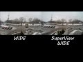 GoPro HERO 4 and 3+ SuperView vs Wide modes Comparison