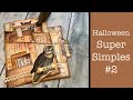 Halloween Super Simples #2 QUICK Flip Through, Halloween Junk Journaling Tutorial