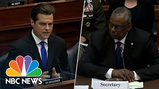 Gaetz Clashes With Secy. Austin Over 'Wokeism' In The Military