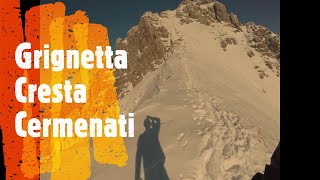 GRIGNETTA- cresta Cermenati invernale- 29/12/2017- GoPro video