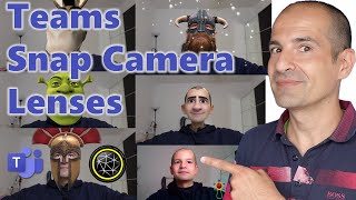 👺How to use filters and lenses in a meeting with Teams, Zoom, Meet, Webex using Snap Camera
