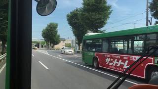 路線バス 前面展望 車窓 館林駅→板倉東洋大前駅西口/  館林・板倉線 館林1440発