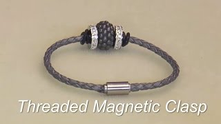 Artbeads Product Showcase - How to Use a Threaded Magnetic Clasp