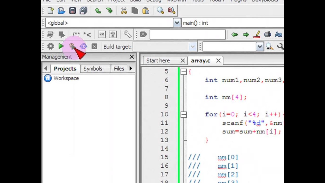Bangla C Programming Tutorial 43 Array Basic Input Output Youtube