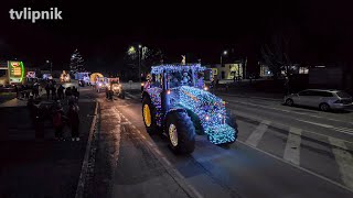 Charitativní Vánoční jízda traktorů - 20.12.2024 - Video 2: Průjezd kolony Lipníkem - ulice Hranická