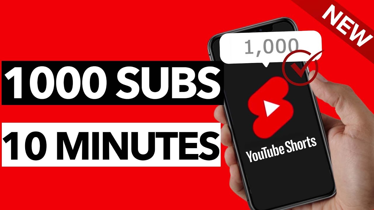 How To Get 1000 Subscribers On YouTube In 10 Minutes (2024 Update ...