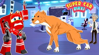 SuperCar Rikki Saves the City from an Unstoppable Giant DOG!