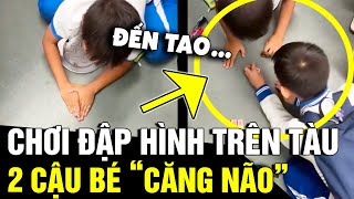 Chơi trò 'ĐẬP HÌNH' trên tàu điện ngầm, 2 cậu bé khiến ai cũng 'TÒ MÒ THEO DÕI'  | Tin Nhanh 3 Phút