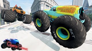 MONSTER JAM MADNESS #47 | Crashes, Jumps and Back Flip Tournament! - BeamNG Drive