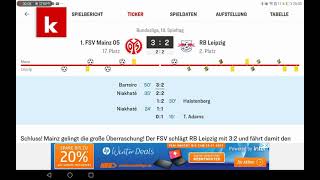 Spielanalyse Mainz 3:2 Leipzig