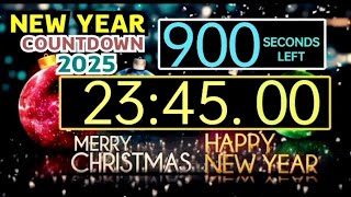 15 Minutes = 900 Seconds Countdown (Happy New Year 2025) Remix BBC World News Countdown 2024 Ver.2