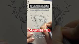 Drawing Yuji Itadori in 8mins.  #shorts #drawing #anime #jjk