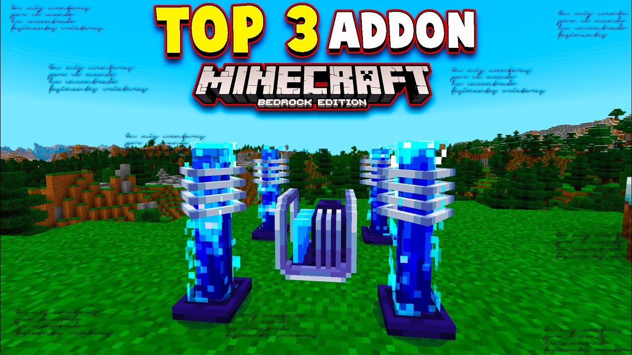 TOP 3 Addons Para Minecraft PE [ Bedrock ] 2020 - YouTube