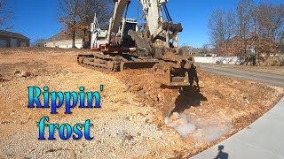 Cutting A Hillside To Build A Dry Creek