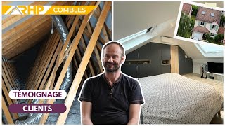 TÉMOIGNAGE RHP : Comble perdu transformé sur une charpente W bois - Procédé Intégra