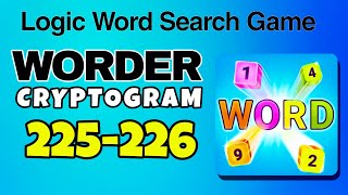 WORDER Logic Word Search Game level 225 226