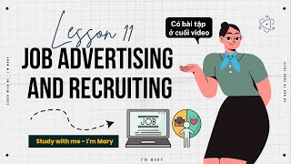 📖 Tự học Từ vựng TOEIC - Lesson 11: Job Advertising and Recruiting (có bài tập)| I'm Mary