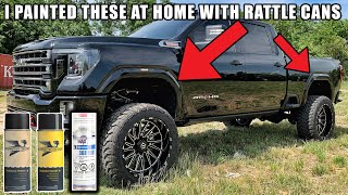 HOW TO PAINT YOUR DURAMAX FENDER FLARES AT HOME + *BoostAutoParts Fender Lights*