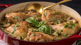 God, how delicious! So good you want to marry it! Our family favorite chicken fricassee