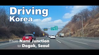 [4K UHD] Driving HWY #1 Route. 경부고속도로_남이분기점에서 서울 도곡동까지 요약