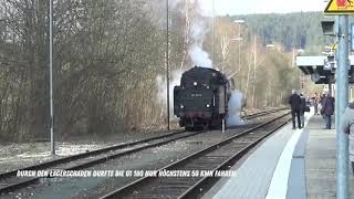 Dampfsonderzüge an Pegnitz \u0026 Rhein / 01 180 \u0026 01 118 unterwegs nach Neuenmarkt Wirsberg \u0026 Speyer