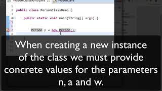 Java Person class 02 How to program an object using Eclipse