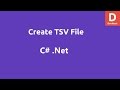 C# Create TSV File